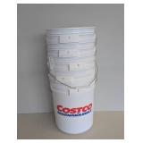 (5) COSTCO BUCKETS (5) COSTCO BUCKETS