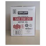 KIRKLAND SIGNATURE FULL SYNTHETIC SAE OW-20 MOTOR OIL 6PK. KIRKLAND SIGNATURE FULL SYNTHETIC SAE OW-20 MOTOR OIL 6PK.
