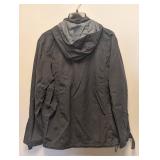 REI LARGE HOODED ZIPPED JACKET (GRAY) REI LARGE HOODED ZIPPED JACKET (GRAY)