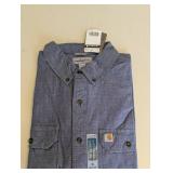NEW CARHARTT XL RELAXED FIT JEAN LONG SLEEVE SHIRT NEW CARHARTT XL RELAXED FIT JEAN LONG SLEEVE SHIRT