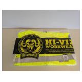 HI-VIZ WORKWEAR LARGE (YELLOW) HOODED RAINCOAT HI-VIZ WORKWEAR LARGE (YELLOW) HOODED RAINCOAT