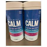 2 Bottles Natural Vitality Calm Gummies Magnesium Supplement 120 ct Each