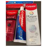 Colgate Toothpaste Bundle Including Optic White, Cavity Protection, and Plaque Pro Release