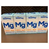Lot of 4 SlowMag Magnesium Chloride + Calcium Dietary Supplement 60 Tablets