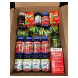 Large Lot of Dietary Supplements and Vitamins Including Flintstones, TruBiotics, and GNC