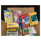 Large Lot of Over-the-Counter Medications, Vitamins, Toothpaste, and Personal Care Items