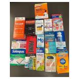 Collection of Dietary Supplements, Pain Relief, and Hydration Products