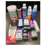 Health and Personal Care Lot with Supplements, Shampoo, Sunscreen, and Oral Care