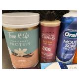 Health and Personal Care Lot with Supplements, Shampoo, Sunscreen, and Oral Care