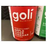 3 Bottles Goli Apple Cider Vinegar and Supergreens Gummies Dietary Supplement