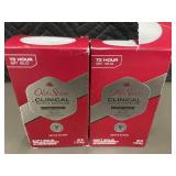 Lot of 2 Old Spice Clinical Sweat Defense Soft Solid 1.7oz