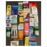 Large Lot of Over-the-Counter Medications, Supplements, and Personal Care Items