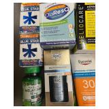 Large Lot of Over-the-Counter Medications, Supplements, and Personal Care Items