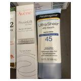 Health and Personal Care Lot with Supplements, Sunscreen, Eye Drops, and Skincare