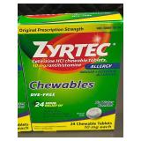 Zyrtec 10mg Chewable Tablets 28 Count Allergy Relief