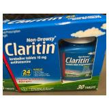 2 Bottles of Claritin Non-Drowsy Loratadine Tablets, 30 Count Each
