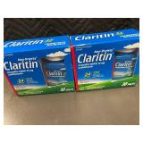 2 Bottles of Claritin Non-Drowsy Loratadine Tablets, 30 Count Each