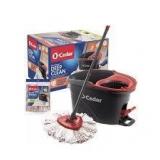 O-Cedar EasyWring Deep Clean Microfiber Spin Mop w/ Bucket System, 1 Machine Washable Mop Head Refill   Customer Returns See Pictures