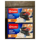 O-Cedar EasyWring Deep Clean Microfiber Spin Mop w/ Bucket System, 1 Machine Washable Mop Head Refill   Customer Returns See Pictures
