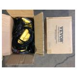 VEVOR 50 ft. Construction String Lights 75W 7500LM 5PCs String Work Light 5000-5500K with Hanging Hooks for Construction Site    Customer Returns See Pictures