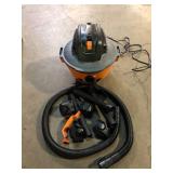 RIDGID 6 Gal. 3.5 Peak HP NXT Shop Vacuum Wet Dry Vac with General Debris Filter, Locking Hose and Attachments HD06001  Customer Returns See Pictures