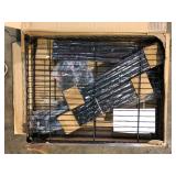 HDX Steel Wire Garage Storage Tote Rack with Casters for 27 Gal. Totes in Black (22 in. W x 69 in. H x 28.5 in. D)  Customer Returns See Pictures