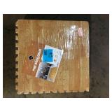 Sorbus Pine Wood - Grain - Brown Residential 24 x 24 in. Interlocking Carpet Tile Square (48 sq. ft.)   Customer Returns See Pictures