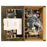 Hampton Bay Bayfield 52 in. Indoor Matte Black Dry Rated Downrod Ceiling Fan with 5 Reversible Blades Customer Returns See Pictures