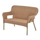 StyleWell Eastlake Honey Brown Wicker Outdoor Stack Loveseat   Customer Returns See Pictures