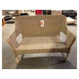 StyleWell Eastlake Honey Brown Wicker Outdoor Stack Loveseat   Customer Returns See Pictures