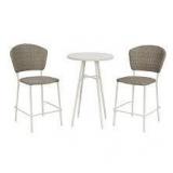 StyleWell Barwick 3-Piece Steel Wicker Outdoor Serving Bar Set    Customer Returns See Pictures