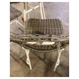 StyleWell Barwick 3-Piece Steel Wicker Outdoor Serving Bar Set    Customer Returns See Pictures