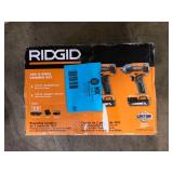 RIDGID 18V Cordless 2-Tool Combo Kit with 1/2 in. Drill/Driver, 1/4 in. Impact Driver, (3) Batteries, Charger, and Bag  Customer Returns See Pictures