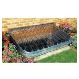 Lot of MacCourt 40 in. x 17 in. Low Profile Circular Plastic Window Well Cover  Customer Returns See Pictures