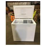 Vissani 7.0 cu. ft. Manual Defrost Chest Freezer with LED Light in White Garage Ready Damaged  Customer Returns See Pictures