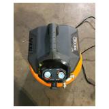 RIDGID 6 Gal. 150 PSI Portable Electric Oil-Free Jobsite Pancake Air Compressor with Dual Pressure Gauges and 2-Quick Couplers Customer Returns See Pictures