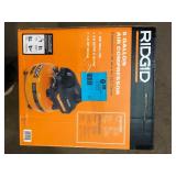 RIDGID 6 Gal. 150 PSI Portable Electric Oil-Free Jobsite Pancake Air Compressor with Dual Pressure Gauges and 2-Quick Couplers Customer Returns See Pictures