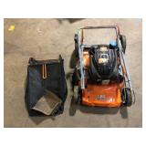 YARDMAX 21 in. 170cc 3-in-1 Gas Walk Behind Push Lawn Mower with High Rear Wheels  Used   Customer Returns See Pictures
