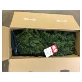 Home Accents 7.5 ft Wesley Long Needle Pine LED Pre-Lit Artificial Christmas Tree with 550 Color Changing Mini Lights  Customer Returns See Pictures
