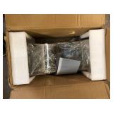 VEVOR Waterfall Pool Fountain 15.4 x 7.9 x 1.5 in. Pool Waterfall with Curved Design Waterfall Pond Spillway for Pool, Silver  Customer Returns See Pictures