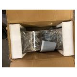 VEVOR Waterfall Pool Fountain 15.4 x 7.9 x 1.5 in. Pool Waterfall with Curved Design Waterfall Pond Spillway for Pool, Silver  Customer Returns See Pictures