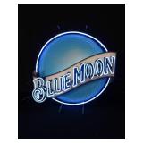 BLUE MOON NEON BEER SIGN