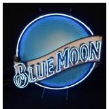 BLUE MOON NEON BEER SIGN