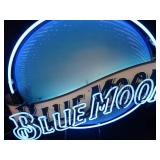 BLUE MOON NEON BEER SIGN