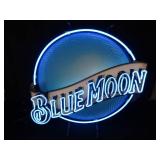 BLUE MOON NEON BEER SIGN
