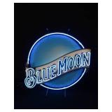 BLUE MOON NEON BEER SIGN