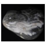 GORGEOUS GRAY AND WHITE AGATE