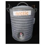 VINTAGE GALVANIZED ARTIC COOLER