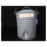 VINTAGE GALVANIZED ARTIC COOLER