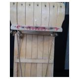 WOOD TORPEDO BRAND TOBOGGAN